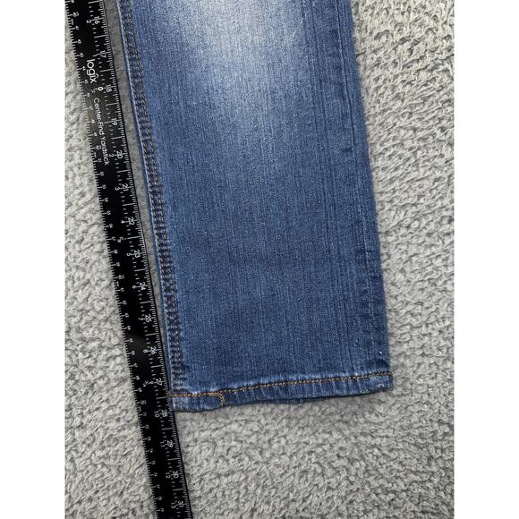 What About Me Jeans Juniors‎ 9/10 Mid Rise Patchwork Denim Pants - Picture 5 of 7